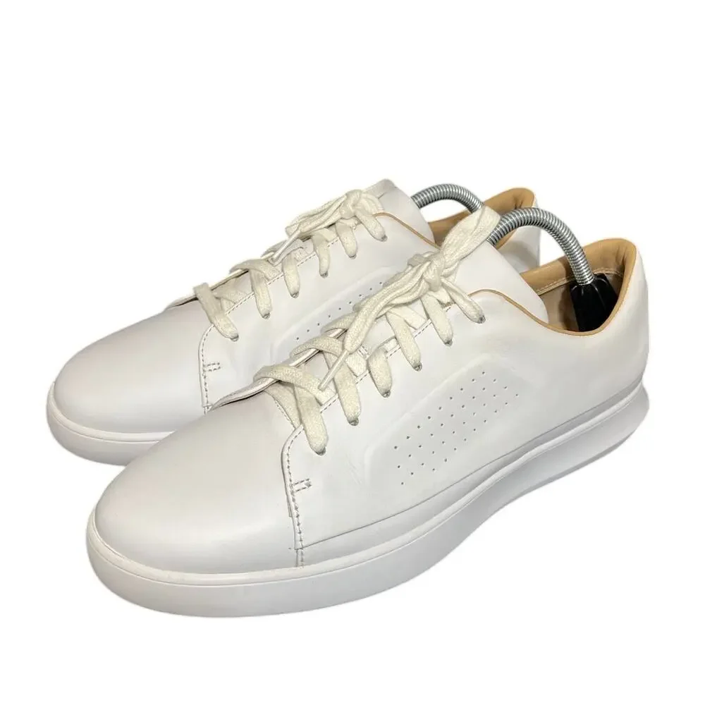 Under Armour White Leather Uas Club Low Sneakers Shoes Size‎ 10.5 Mens